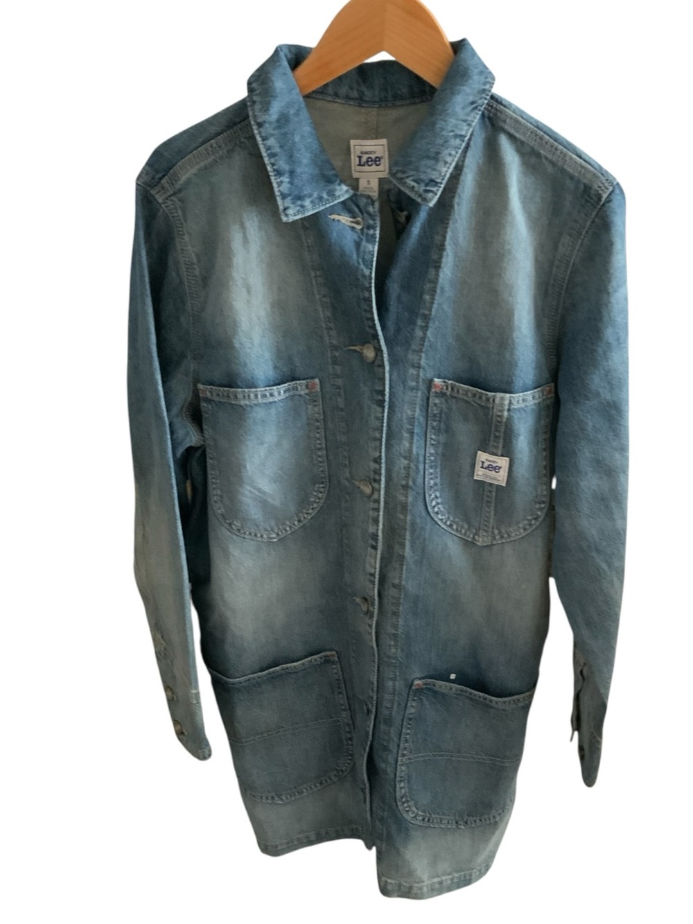 Lee x Kacey Musgraves Denim Chore Dress Jacket Long Sleeve NWT Womens Size S